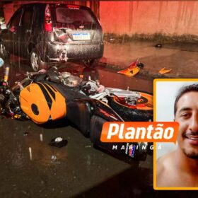 Fotos de Motociclista morre após colidir contra carro estacionado em Maringá