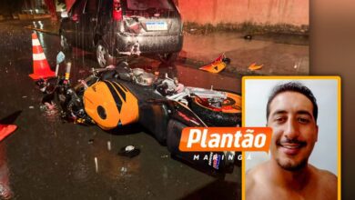 Fotos de Motociclista morre após colidir contra carro estacionado em Maringá