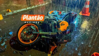Fotos de Motociclista sofre traumatismo craniano em acidente grave em Maringá
