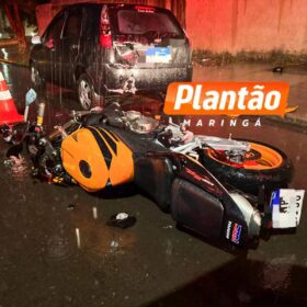 Fotos de Motociclista morre após colidir contra carro estacionado em Maringá