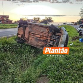 Mulher capota carro e fica presa às ferragens na BR-376, na região de Maringá Foto 4 Fotos de Mulher capota carro e fica presa às ferragens na BR-376, na região de Maringá