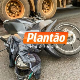 Mulher é intubada após ser atropelada por carreta em Maringá ao cair de moto Foto 3 Fotos de Mulher é intubada após ser atropelada por carreta em Maringá ao cair de moto