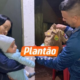 Fotos de Por telefone policial militar salva bebê engasgado com leite materno em Maringá