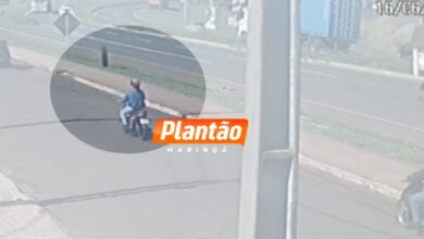 Fotos de Roda de carreta se solta e quase atinge motociclistas na BR-376 em Marialva