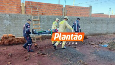 Fotos de Trabalhador fica ferido após queda em obra no Jardim de Monique, em Maringá