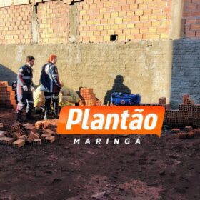 Fotos de Trabalhador fica ferido após queda em obra no Jardim de Monique, em Maringá