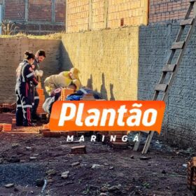 Fotos de Trabalhador fica ferido após queda em obra no Jardim de Monique, em Maringá