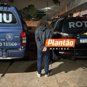 Fotos de Ação conjunta entre Romu e Rotam resulta na apreensão de arma e drogas em Maringá