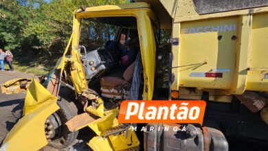 Fotos de Caminhoneiro é resgatado das ferragens após grave acidente entre Sarandi e Marialva