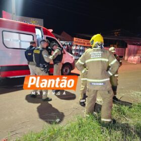 Fotos de Colisão entre caminhonete e carro provoca capotamento na BR-376 em Sarandi