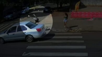 Fotos de Criança de 11 anos é atropelada na faixa de pedestre em Maringá; vídeo