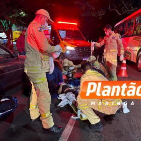 Garçom é intubado após ser atropelado na Avenida Cerro Azul, em Maringá Foto 3 Fotos de Garçom é intubado após ser atropelado na Avenida Cerro Azul, em Maringá
