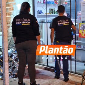 Fotos de Homem é executado a tiros em frente a comércio no bairro José Richa, em Sarandi