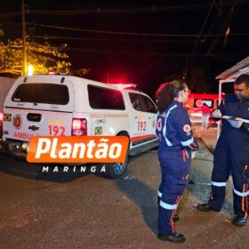 Fotos de Homem é executado a tiros em frente a comércio no bairro José Richa, em Sarandi