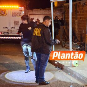 Fotos de Homem é executado a tiros em frente a comércio no bairro José Richa, em Sarandi