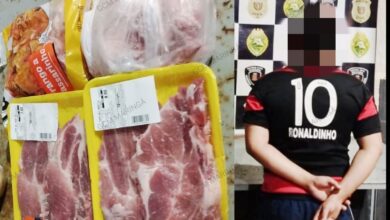 Fotos de Homem é preso pela terceira vez após furtar carne de supermercado em Maringá