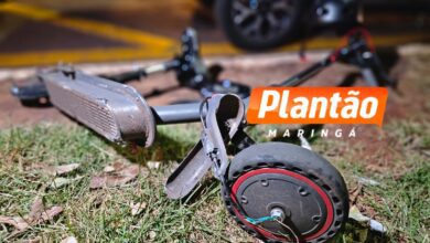 Fotos de Jovem fica ferida após ser atropelada por motociclista ejetado em fuga em Maringá