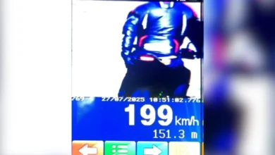 Fotos de Motocicleta é flagrada a 199 km/h em rodovia do Paraná