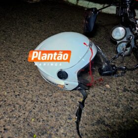Fotos de Motociclista é intubado após queda de moto em Maringá 