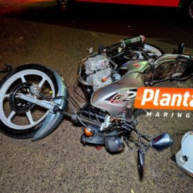 Fotos de Motociclista é intubado após queda de moto em Maringá 