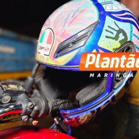 Fotos de Motociclista fica em estado crítico após bater em Container de entulho em Sarandi