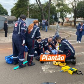 Fotos de Motorista provoca acidente grave em Maringá e foge; motoqueiro estava a caminho do trabalho