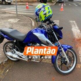 Fotos de Motorista provoca acidente grave em Maringá e foge; motoqueiro estava a caminho do trabalho