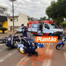 Fotos de Motorista provoca acidente grave em Maringá e foge; motoqueiro estava a caminho do trabalho