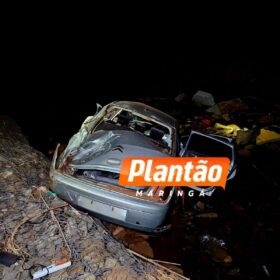 Mulher é intubada após carro cair de ponte na divisa de Maringá e Sarandi Foto 3 Fotos de Mulher é intubada após carro cair de ponte na divisa de Maringá e Sarandi