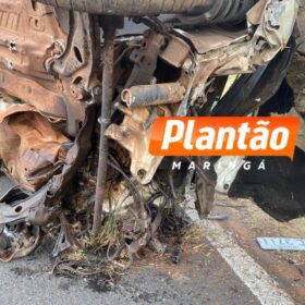 Fotos de Pai e filho são socorridos com ferimentos graves após acidente na rodovia BR-376 