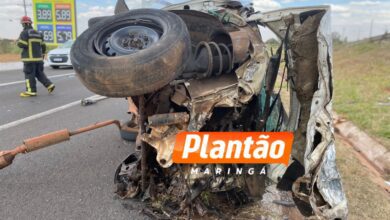 Fotos de Pai e filho são socorridos com ferimentos graves após acidente na rodovia BR-376 