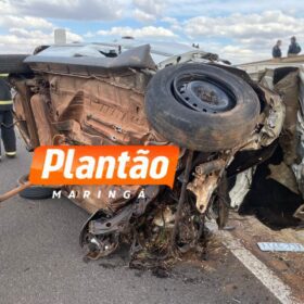 Fotos de Pai e filho são socorridos com ferimentos graves após acidente na rodovia BR-376 