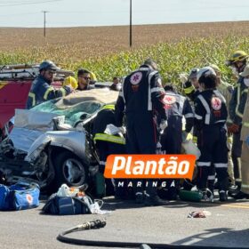 Fotos de Pai, mãe e filha de 13 anos morrem em colisão frontal na PR-323