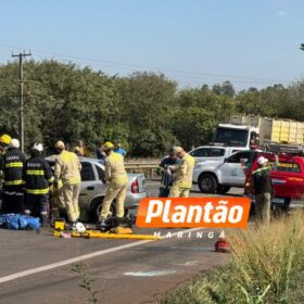 Fotos de Pai, mãe e filha de 13 anos morrem em colisão frontal na PR-323