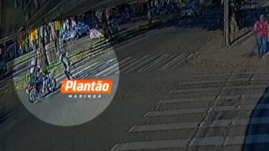 Fotos de Pedestre é atropelado por moto na faixa de pedestre em Maringá