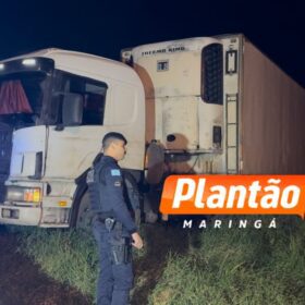 Fotos de Vídeo mostra caminhoneiro suspeito de sequestrar duas crianças fugindo da Guarda Civil Municipal de Sarandi