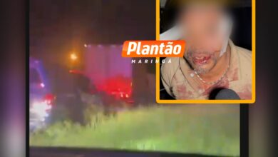 Fotos de Vídeo mostra caminhoneiro suspeito de sequestrar duas crianças fugindo da Guarda Civil Municipal de Sarandi