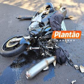 Vídeo mostra motociclista sofrendo acidente grave a caminho do trabalho em Maringá Foto 3 Fotos de Vídeo mostra motociclista sofrendo acidente grave a caminho do trabalho em Maringá