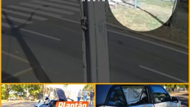 Fotos de Vídeo mostra motociclista sofrendo acidente grave a caminho do trabalho em Maringá