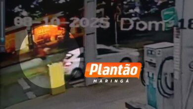 Fotos de Câmera registra homem sendo esfaqueado em Maringá