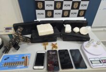 Fotos de Casal é preso com 8 kg de cocaína avaliada em meio milhão e pistola 9 mm em operação, em Maringá