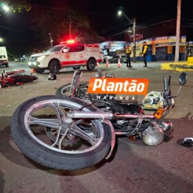 Colisão entre duas motos deixa três feridos em Maringá Foto 4 Fotos de Colisão entre duas motos deixa três feridos em Maringá