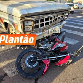 Fotos de Dez dias após ganhar moto do pai, jovem de 18 anos sofre ferimentos graves em acidente em Maringá