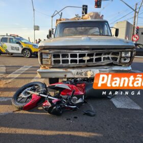 Fotos de Dez dias após ganhar moto do pai, jovem de 18 anos sofre ferimentos graves em acidente em Maringá