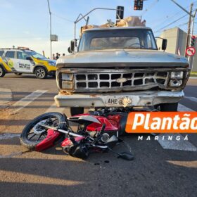 Fotos de Dez dias após ganhar moto do pai, jovem de 18 anos sofre ferimentos graves em acidente em Maringá