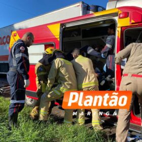 Fotos de Dois acidentes em sequência mobilizam socorristas na BR-376, em Sarandi