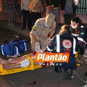 Fotos de Idosa é intubada e socorrida em estado gravíssimo após ser atropelada por moto em Sarandi