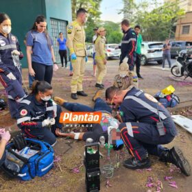 Fotos de Médicas do Samu de folga presencia acidente e presta primeiros socorros motociclista em Maringá