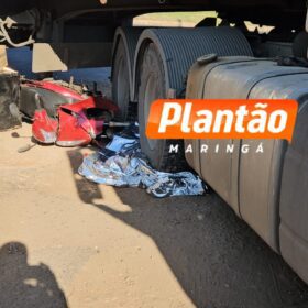 Fotos de Trabalhador morre após cair sobre os rodados de uma carreta em Maringá