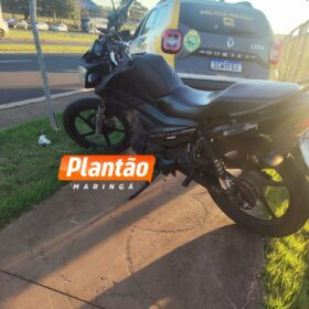 Fotos de Motocicleta com mais de R$ 160 mil em dívidas é apreendida pela PM em Maringá